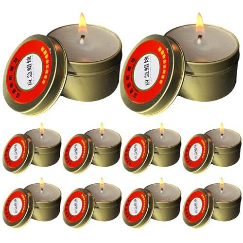 10 Velas Sin Humo A Prueba De Wind, Velas Portátiles Para Acampar, Sin Olor Acre, Adecuadas Para Aventuras Al Aire Libre, Supervivencia En La Naturaleza Y Prevención De Desastres En El Hogar.
