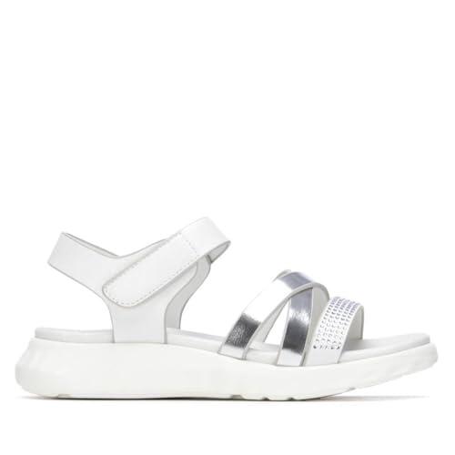 XTI - Sandalia Niña Blanco - Calzado Cómodo y Versátil - Moda casual - Modelo 15307404 (Talla 35)