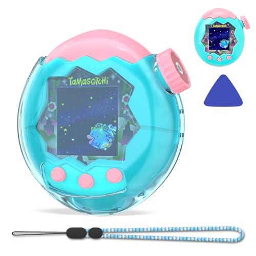 Tamagotci Paradise - Juego de protección de PC con funda protectora, cordón y herramienta de palanca, protección fiable contra la suciedad y los arañazos, ideal para uso diario y viajes (azul lago