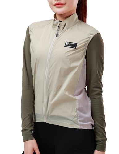 INBIKE Chaleco Ciclismo Mujer Maillot sin Mangas Transpirable Ligero Deporte al aire libre Senderismo Verde-L