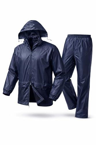 Victory Traje de lluvia impermeable - 105 (Azul marino -8, XL)
