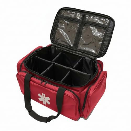 TS TAKE SPORT - Bolsa médica deportiva grande vacía - Botiquín profesional de primeros auxilios de 53 cm con compartimentos modulares - Kit de emergencias médicas (Azul)