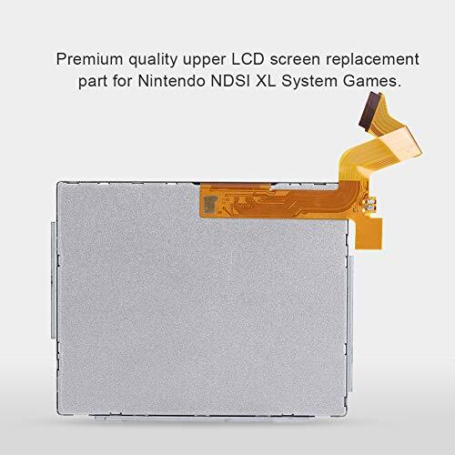 Generic Durable Reemplazo de Pantalla LCD Superior Inferior de Alta Calidad para Juegos del NDSI XL Compacto Portátil Cura Eficientemente Problemas de Pantalla Negro Plata 4.8x3.0x0.2 Pulgadas