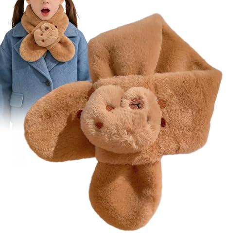 Bufanda Infantil De Felpa Accesorio de Cuello con Diseño de Capibara