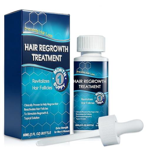 60ml Suero De Crecimiento Del Cabello, Hair Growth Serum para Crece Pelo Rapido, Suero Anticaida Pelo para Mujeres y Hombres, para un Cabello Mas Grueso y Largo