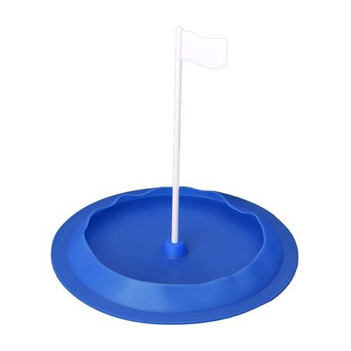 LIXSAZSE Ayuda para Practicar Putting de Golf al Aire Libre con Bandera. Réplica de la Taza Real para dominar la Velocidad. Ayuda para Practicar Putting en el jardín.