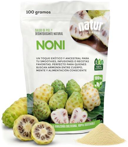 Noni en Polvo Liofilizado de 100g Superalimento Natural de la Amazonia Rico en Antioxidantes Vitaminas y Minerales Fruit Powder Apto para Veganos Refuerza tus Defensas Aporta Dosis de Energía
