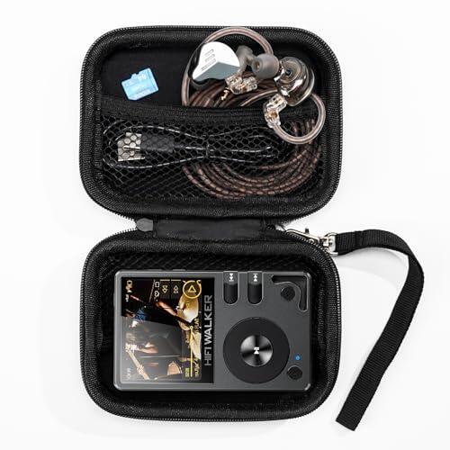 Funda para Reproductor MP3 Compatible con HIFI WALKER H2, H2 Touch y G7, Estuche Rígido Portátil de EVA para Auriculares, Cable USB y Tarjetas de Memoria, Solo Funda