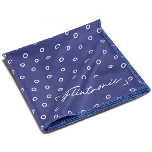 Flintronic 2 Pcs Paño de Limpieza Microfibra, Limpia para Gafas, Pantallas, Tabletas, Azul, 30 x 30cm