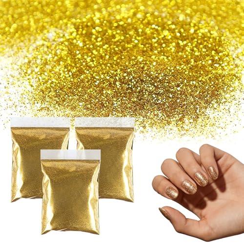 Purpurina para manualidades, 150 g de polvo de purpurina dorada, purpurina para manualidades, polvo de purpurina para uñas, cara, tarjetas, manualidades, arte de uñas