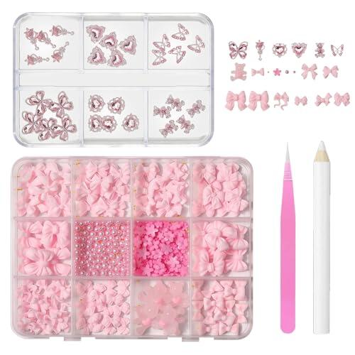 Tastetreasure Juego de 700 piedras brillantes y piedras preciosas, diseño de corazón 3D, con lápiz de cera y pinzas para manualidades, ropa, arte de resina, edición limitada