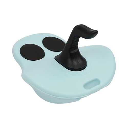 Trineo de nieve robusto con asa, ligero y manejable, para niños y adultos, 58 x 42 x 36 cm (azul)