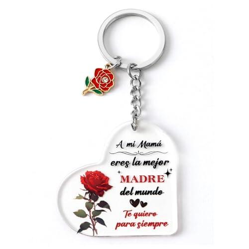 Regalo Dia de la Madre Llavero Regalo Madre Regalos Mama Regalos Cumpleaños Madres Originales para Mamas Primerizas Mama Postparto Embarazada Día de la Madres para Mamá Personalizado Navidad Reyes