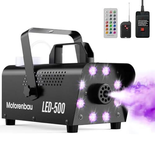 Análisis completo de la máquina de humo automática con 8 LED RGB y mando inalámbrico