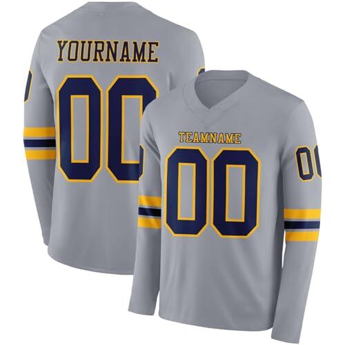 Camiseta de fútbol de manga corta con cuello en V personalizable, logotipo personalizado y posición de jugador, camiseta deportiva transpirable de secado rápido para torneos de equipos competitivos y