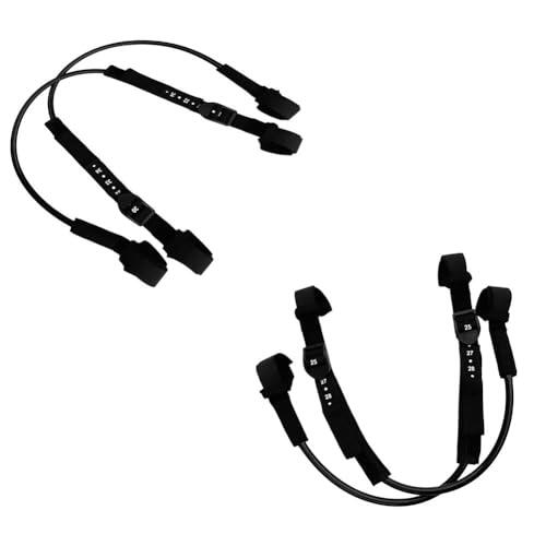 Tidevib Paquete de 2 arnés de windsurf antideslizante ajustable para uso pesado, material de poliuretano, 22-28 pulgadas o 28-34 pulgadas, color negro