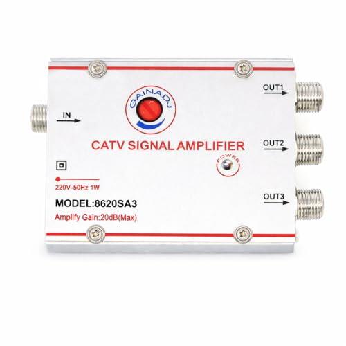 Optimiza tu señal de televisión con el amplificador CATV de 3 salidas