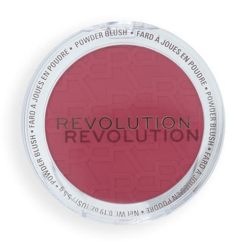Revolution Blusher Reloaded, Efecto Aerógrafo, Colorete Modulable, Acabado Mate Suave, Vegano y No Probado en Animales, Berry Bandit Pink, 7.5g