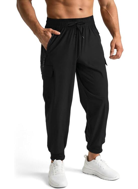 Pantalones Chandal Hombres, Pantalones Deportivos Hombre con 5 Bolsillo, Pantalon Largos Chándal, impermeable, Secado Rápido, Suaves, Ligeros y Transpirables