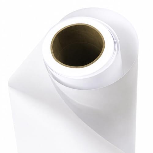 Netuno 1 rollo papel semitransparente blanco 44 x 50 m 50 g pergamino vegetal para embalaje envoltorios regalos floristería envíos dibujo manualidades