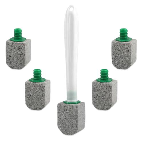 CATZUM Bloques de Limpieza para WC con Mango, 5 Piezas, Pómez para Inodoro, Elimina Manchas Difíciles, Sarro, Piedra Extralargo, 1 Limpiadores, Removedor de Cal para Cocina, Baño y Piscina