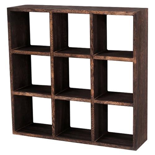 Onxyrbyte Expositor de Tazas de Madera para Pared,Estante Organizador de Tazas de Té para Pared,Estante Flotante Multiranura para Tazas de Té,para Tazas de Té,Vasos de Chupito y Tazas de Café
