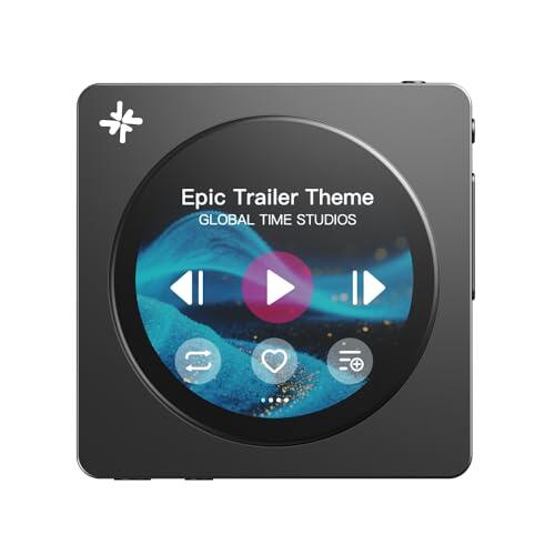FIIO DISC Reproductor de música HiFi portátil, reproductor de audio digital DAC dual con salidas de 3,5 mm y 4,4 mm, Bluetooth 5.4 LDAC, pantalla táctil (negro)