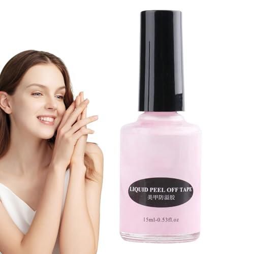 Látex Líquido Uñas - Protector Piel Dedos, Secado Rápido Ligero | Barrera Esmalte Uñas Protector Cutícula Pelable Para Manicura Profesional Equipo Belleza Objeto Pieza Herramienta Parte Elemento