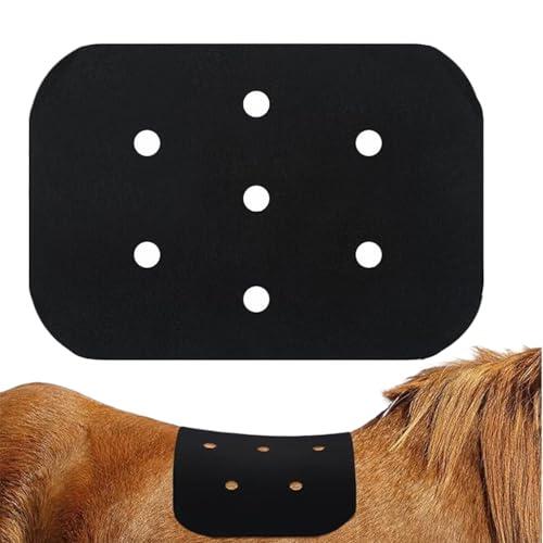 Almohadilla antideslizante para caballo - Alfombrilla de equitación ecuestre de fieltro y de 16 x 11 pulgadas | Western Horse Pad para eventos, salidas, de casa, carreras estables y