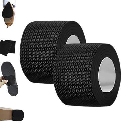 2 rollos de almohadillas antideslizantes para zapatos, agarres de goma autoadhesivos, agarres antideslizantes en la parte inferior de los zapatos, parches protectores de, cinta de reducción de