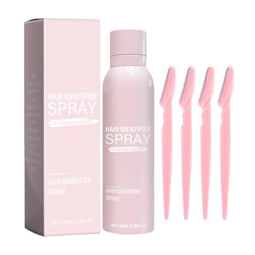 Spray Identificador De,Herramienta de Dermaplaning para Maquillaje y Seguro 100ml | Spray para Afeitar Corporal y Facial - para Mujeres, Madres, Hijas, Novias, Chicas, Adultas y Amantes