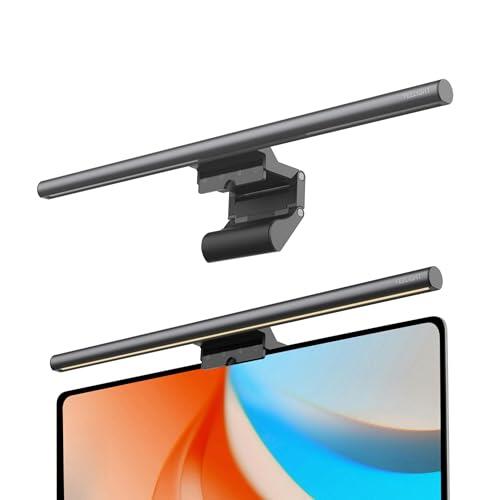 Yeelight Lámpara Monitor LED, Luz Monitor 250LM sin Deslumbramiento, Barra de Luz LED con Control Táctil USB para Home Office, Monitor Light Bar Regulable, Temperatura de Color Ajustable