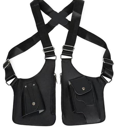 HAOXYO Bolso de Hombro Oculto para Antebrazo, Mochila de la Bolsa de Seguridad, Bolsa de Pecho Antirrobo para Viajes al Aire Libre