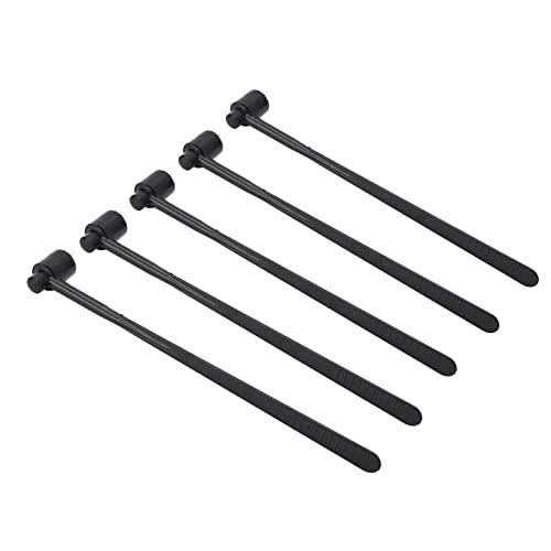 5 PIEZAS Martillo dérmico de flor ciruelo Un extremo Mango ABS Aguja acero inoxidable Uso industrial Reutilizable Alta elasticidad Resistente al desgaste Afilado Suave Alimentación Pequeño Ligero Fáci