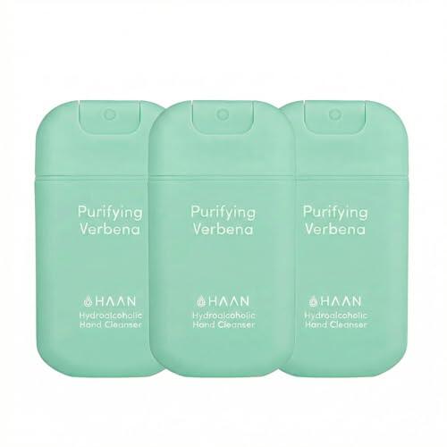 HAAN Spray hidratante para manos con aloe vera (pack de 3) – 3 unidades por fragancia: Purifying Verbena