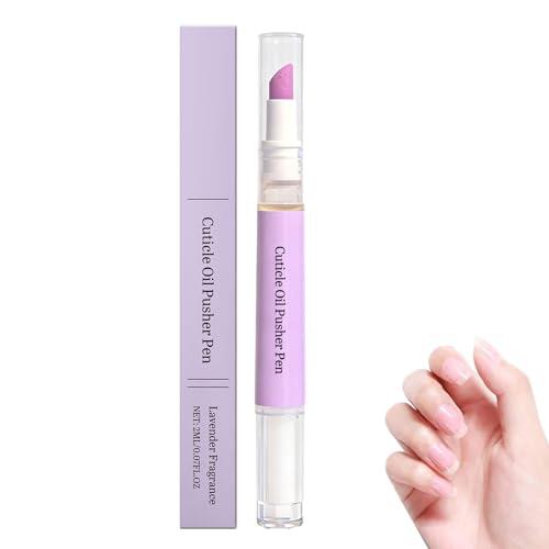 Quitacutículas Líquido, Lápiz de Aceite para Cutículas 2 en 1, Lápiz de Aceite para Empujar Cutículas, Cuidado de Uñas, Lápiz de Aceite para Deslizar Cutículas, Cuidado para Reparar Uñas Secas y