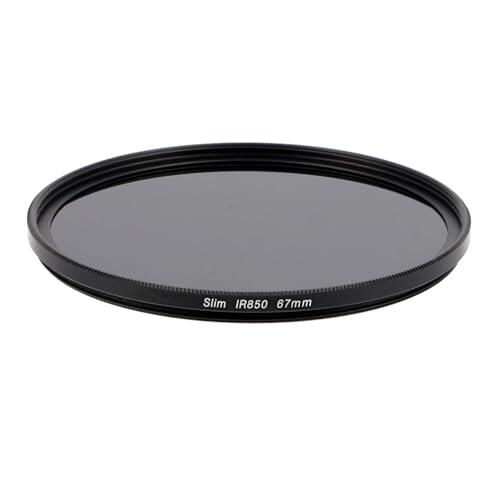 Filtro de infrarrojos IR de 850 nm, fotografía infrarroja extrema para cámara y objetivo, 67 mm