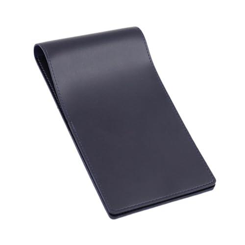 LIXSAZSE Funda compacta para Tarjetas de puntuación de Golf, Impermeable, de Piel sintética de Primera Calidad, diseñada para sesiones de práctica. Libros, Azul Oscuro, 22.2 x 12 cm