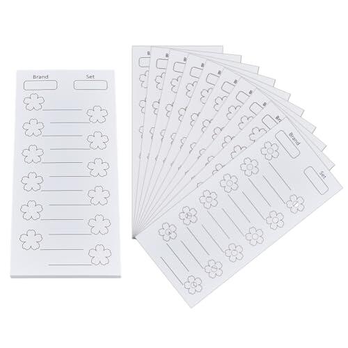 OLYCRAFT 60 hojas Muestras de Color Plantilla de Tabla de Colores para 720 colores Tablas de Muestras de Colores Vacíos Organiza Sus Colores para Coloristas Artistas Aficionados Rotuladores Acrílicos