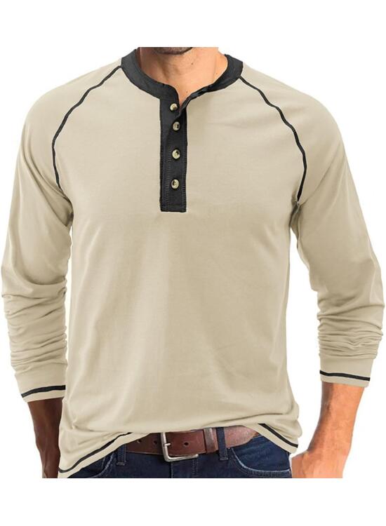 Camisetas Manga Larga Hombre Color Liso Cuello Redondo - Regalos Hombre Ropa Trabajo Descanso Classic, Camiseta Suave Chic, Ocasiones Informales Y Profesionales