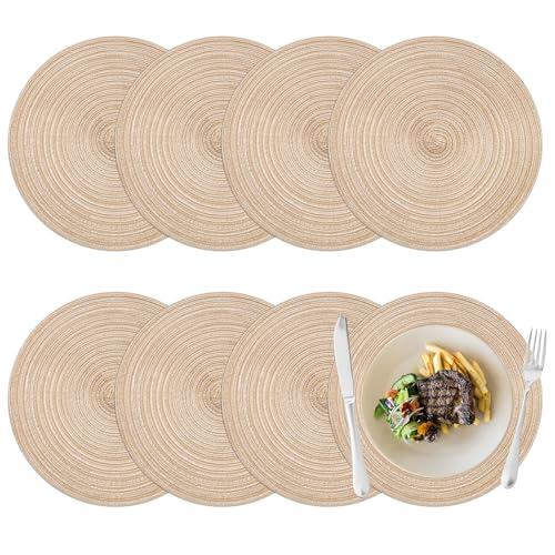 Renueva tu mesa con estilo: Manteles individuales redondos y resistentes
