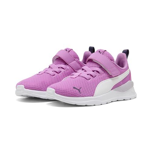 PUMA Anzarun Lite Kids Sneaker 32, Mauve Pop White Deep Plum Pink Purple