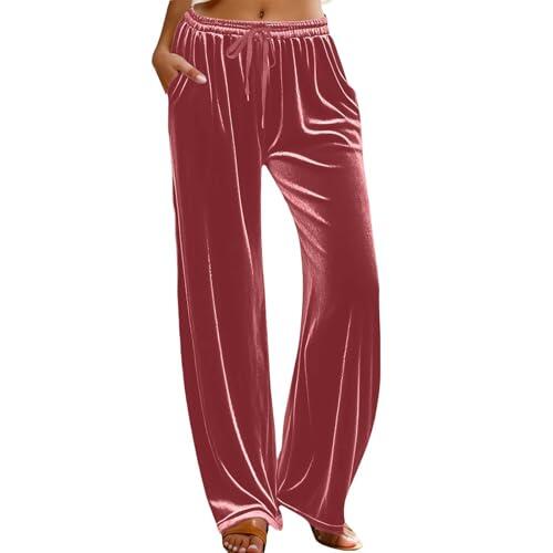 Comodidad Versátil: Pantalones de Terciopelo para Mujer