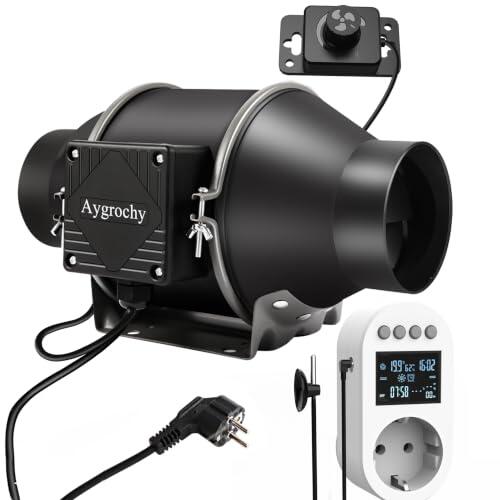 Control Climático Preciso para Cultivo Indoor: Análisis del Extractor Aygrochy de 100 mm