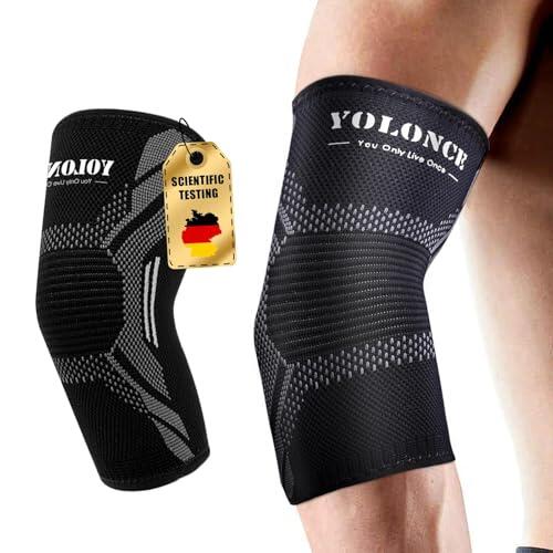 CharmChic Codera de Compresión, Sports Elbow Brace, Codo de Tenista, Adjustable Splint, Elbow Brace for Men/Women, Coderas Elástica y Transpirable, for Sports Protection, Tenista, Golfista, Gym