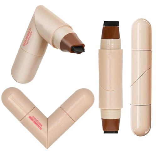 Sello de delineador de ojos plegable de 90 °, 2 unidades de lápiz delineador de ojos impermeable para alas perfectas, lápiz delineador de ojos a prueba de mudge, lápiz para principiantes, negro y