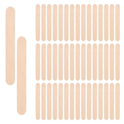 FooYee 150 espátulas de madera para encerar cera de madera, espátulas cosméticas para cera caliente, depilación con azúcar, palitos de madera para cejas, cara, cuerpo, estudio de belleza, manualidades