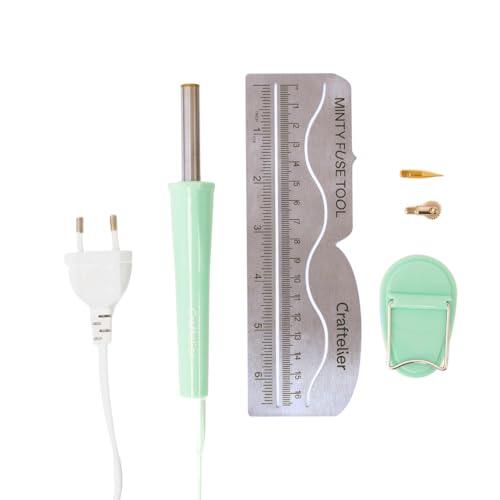 Craftelier - Minty Fuse Tool | Herramienta para Sellar Fotografías, Documentos o Cartas en Fundas de Plástico Fácilmente | Ideal para Scrapbooking | Incluye Enchufe Europeo