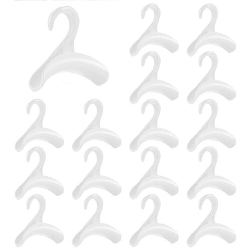 Febbya Ganchos para Bolsos,20 Piezas Cuelga Bolsos Ahorra Espacio,Ganchos de Armario Multiusos para Mochilas,Bufandas,Cinturones y Corbata Sólido y Portátil