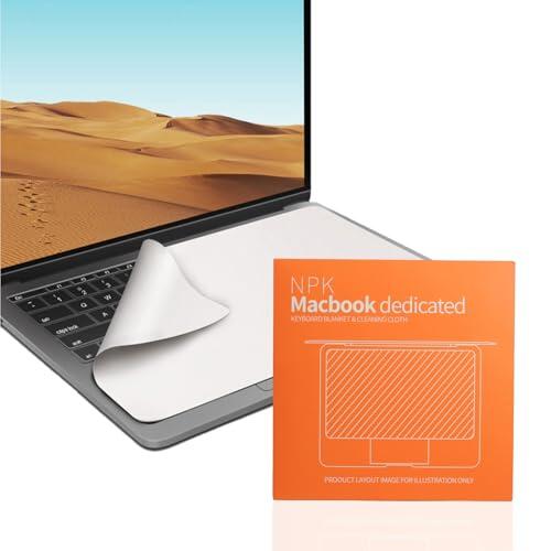 Protector de Pantalla para Teclado para MacBook Pro 15/16" – Paño de Limpieza, Protección Eficaz contra Huellas de Teclado, Suciedad y Marcas de Dedos (34 x 22,5 cm)